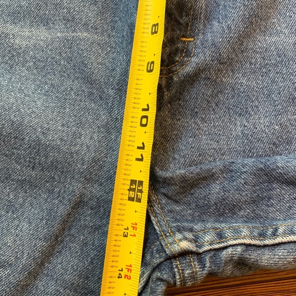 Riders 1305544 100% Cotton Rigid Medium Wash High Rise Straight Leg Jeans Sz 18L - Picture 9 of 13